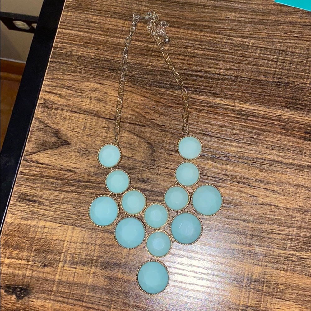 Blue chunky necklace!